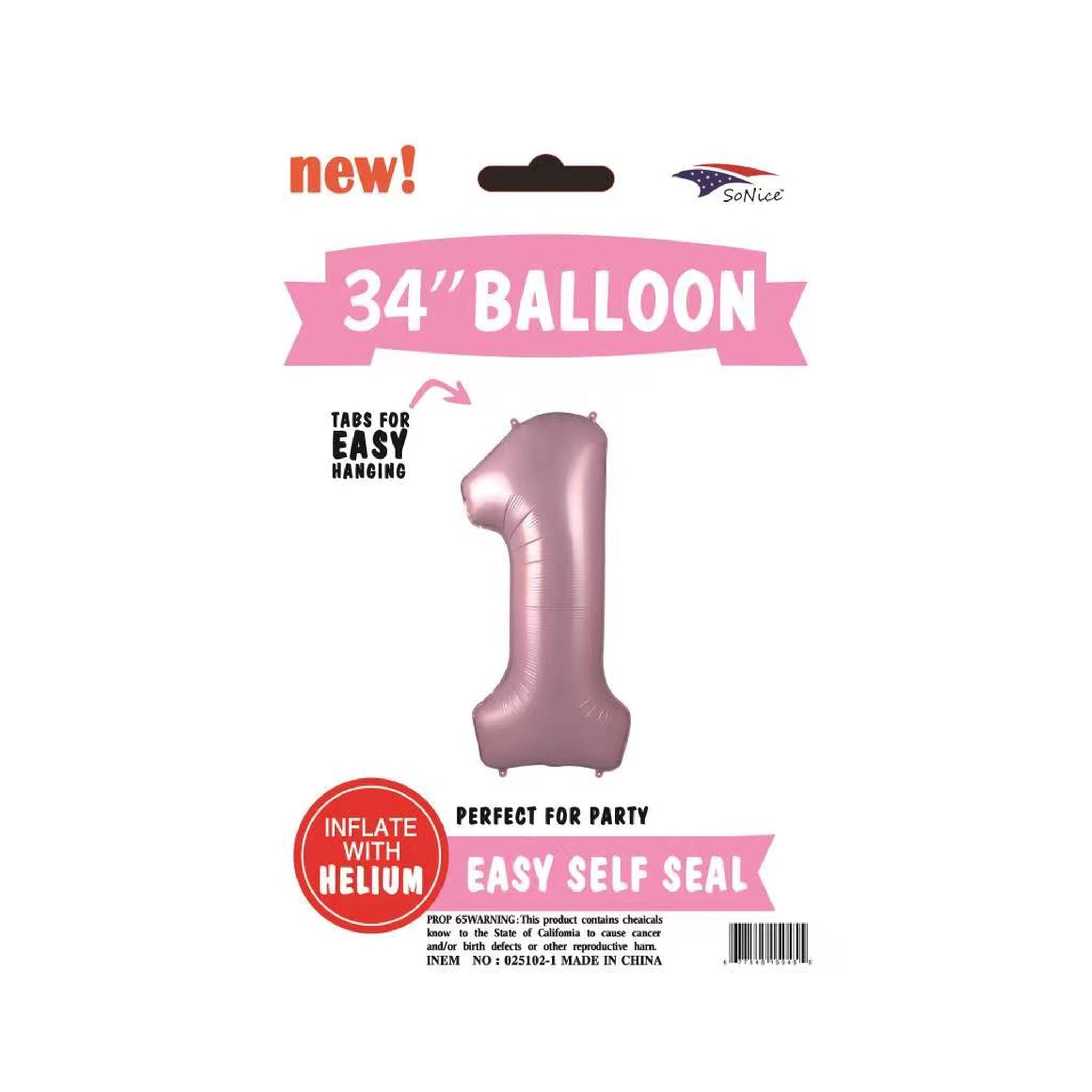 34" Foil Balloon Pink #1